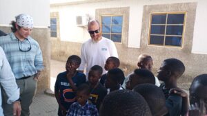 E3RF team spending time with children orphaned by targeted violence against Christian families in northern Nigeria.