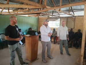 E3RF team equipping over 300 local security personnel with emergency medical skills.