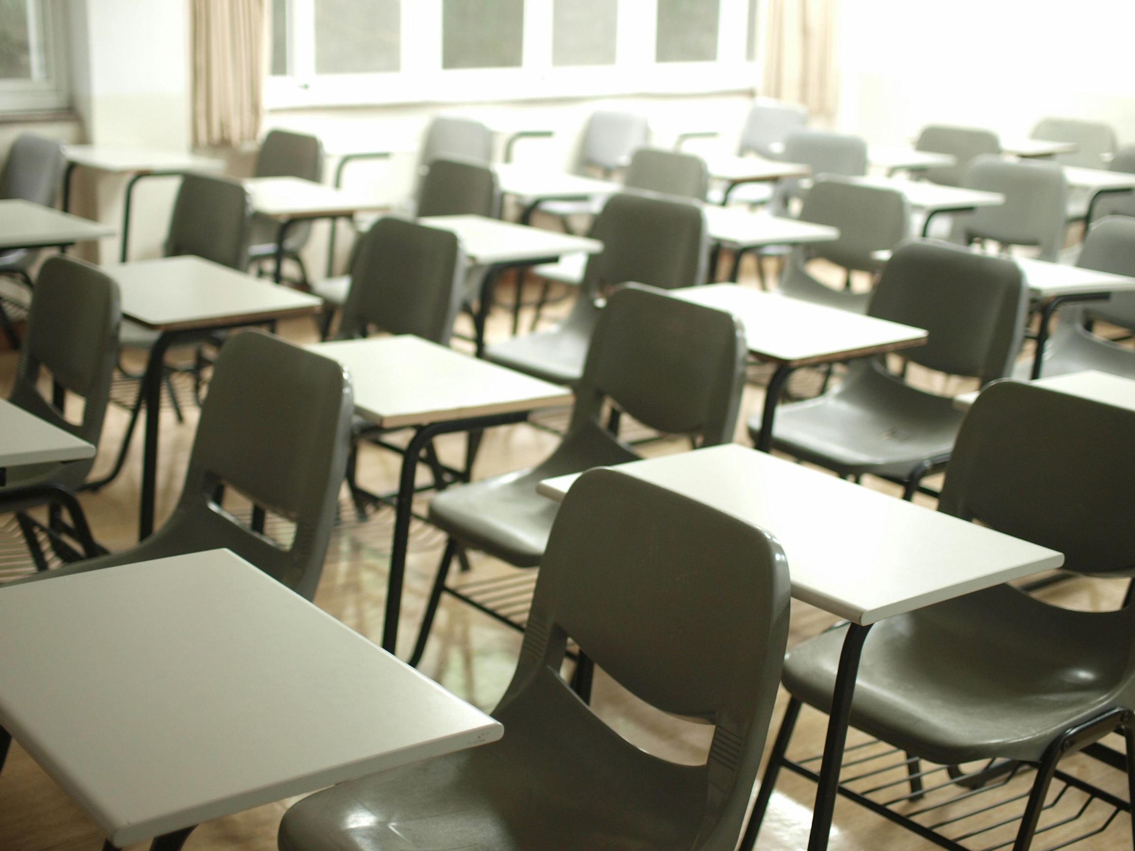 Back to school empty classroom