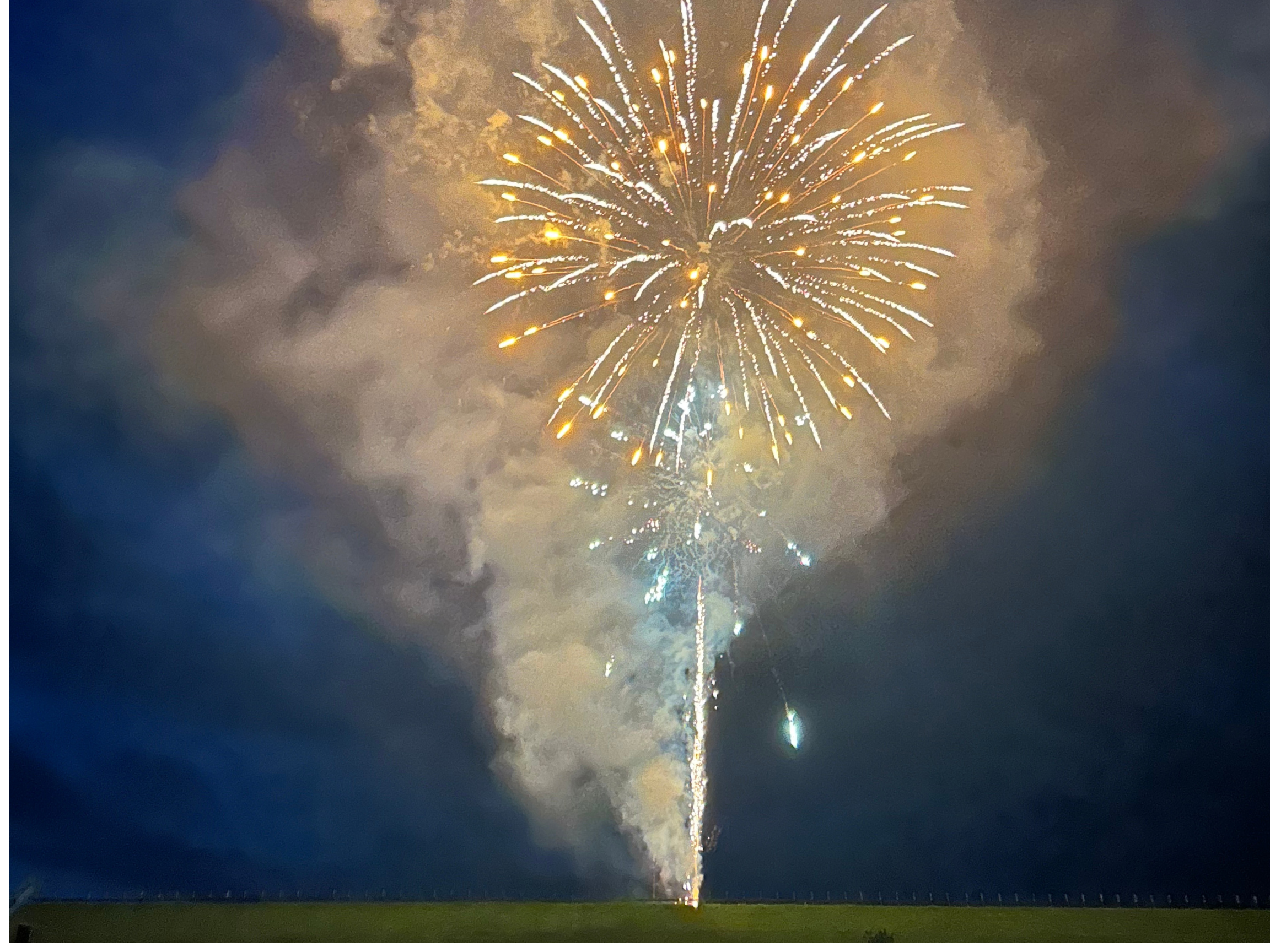 Fourth of July Firework Display at night